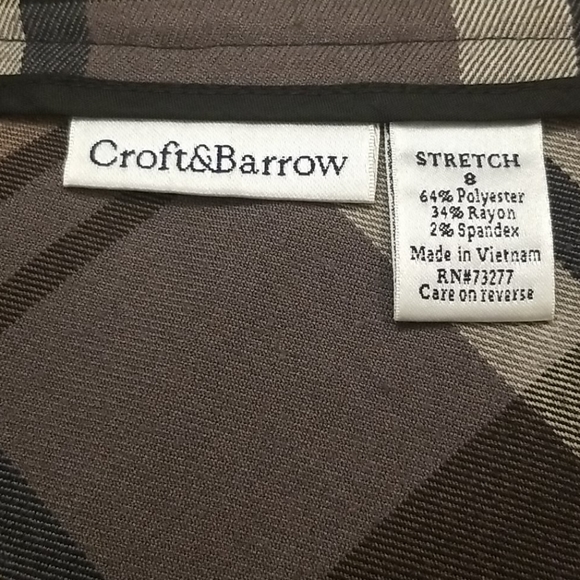 Croft&Barrow plaid A-line skirt - Picture 4 of 6